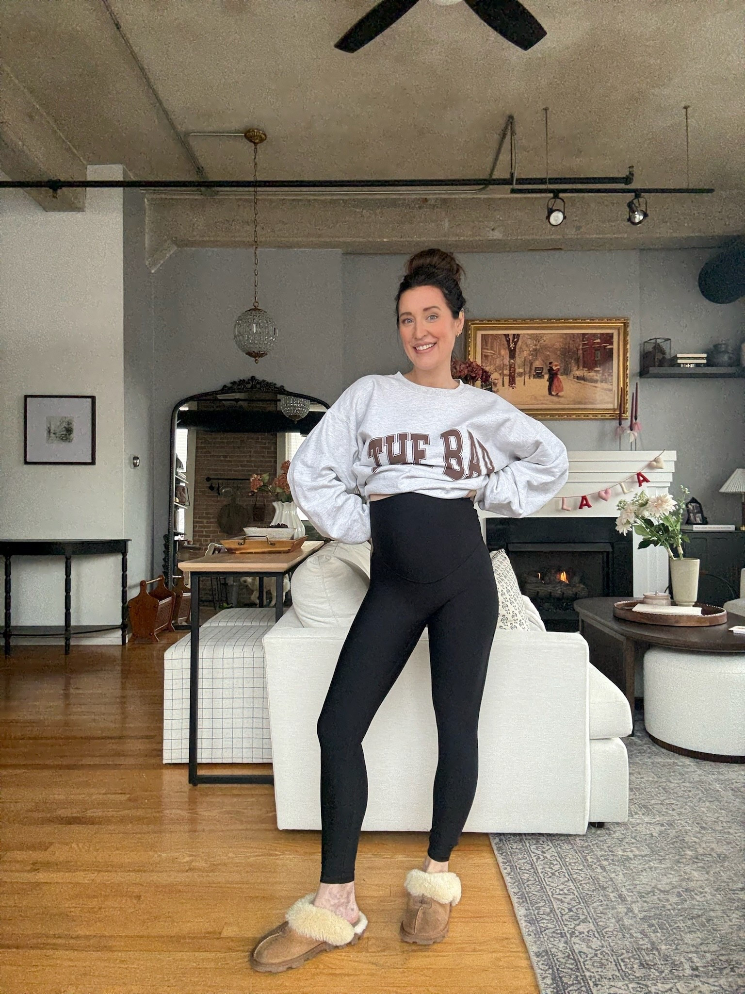 Theses maternity leggings are so good from Abercrombie! I am in my true size, but would likely size up one if you are further along in pregnancy as the material is  compressive 

#LTKBump #LTKActive #LTKmomlife