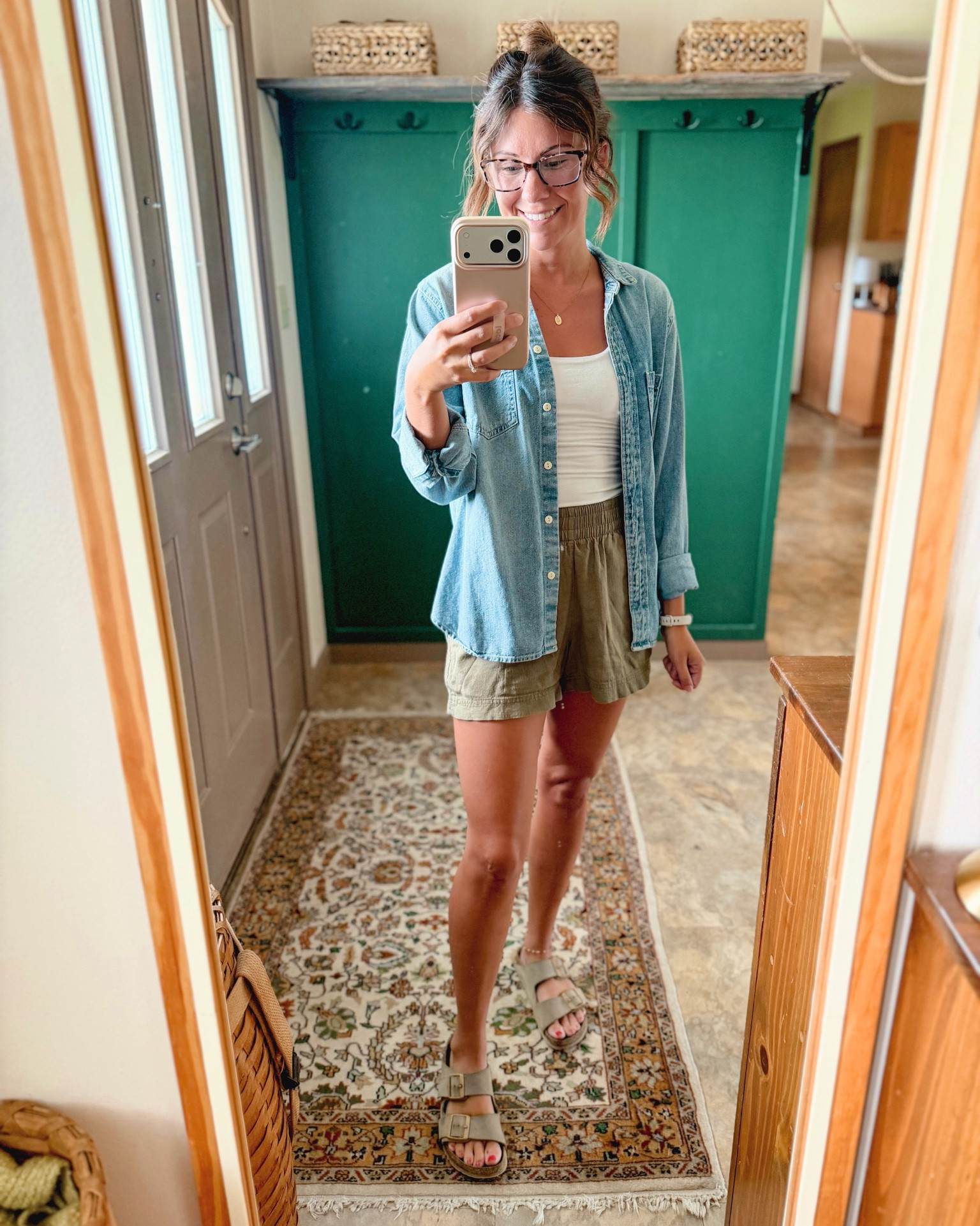 After church outfit🫶🏽

Small in my tank, xs in my denim shirt, and xxs in my linen shorts. My birkenstock sandals are size 36.

#LTKPetite #LTKSeasonal #LTKgrwm