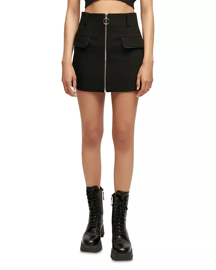 Jeli Zip Front Mini Skirt | Bloomingdale's (US)