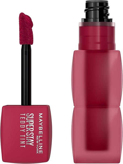 MAYBELLINE Super Stay Teddy Lip Tint, Long Lasting Matte Lipstick For Up To 12HR Wear, Wild At He... | Amazon (US)