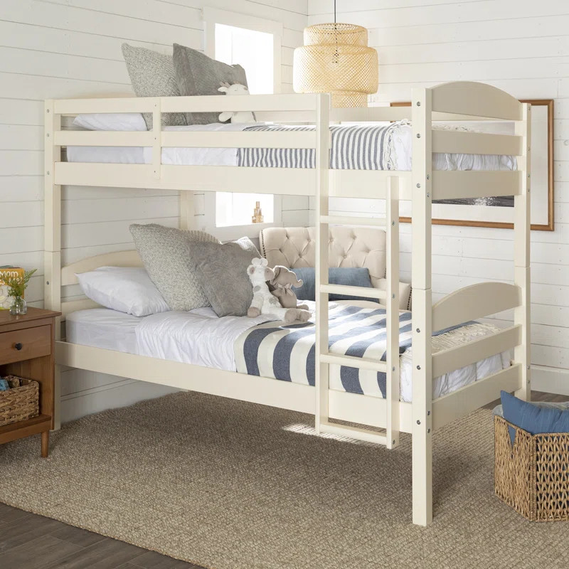 Charland Solid Wood Twin over Twin Bunk Bed | Wayfair North America