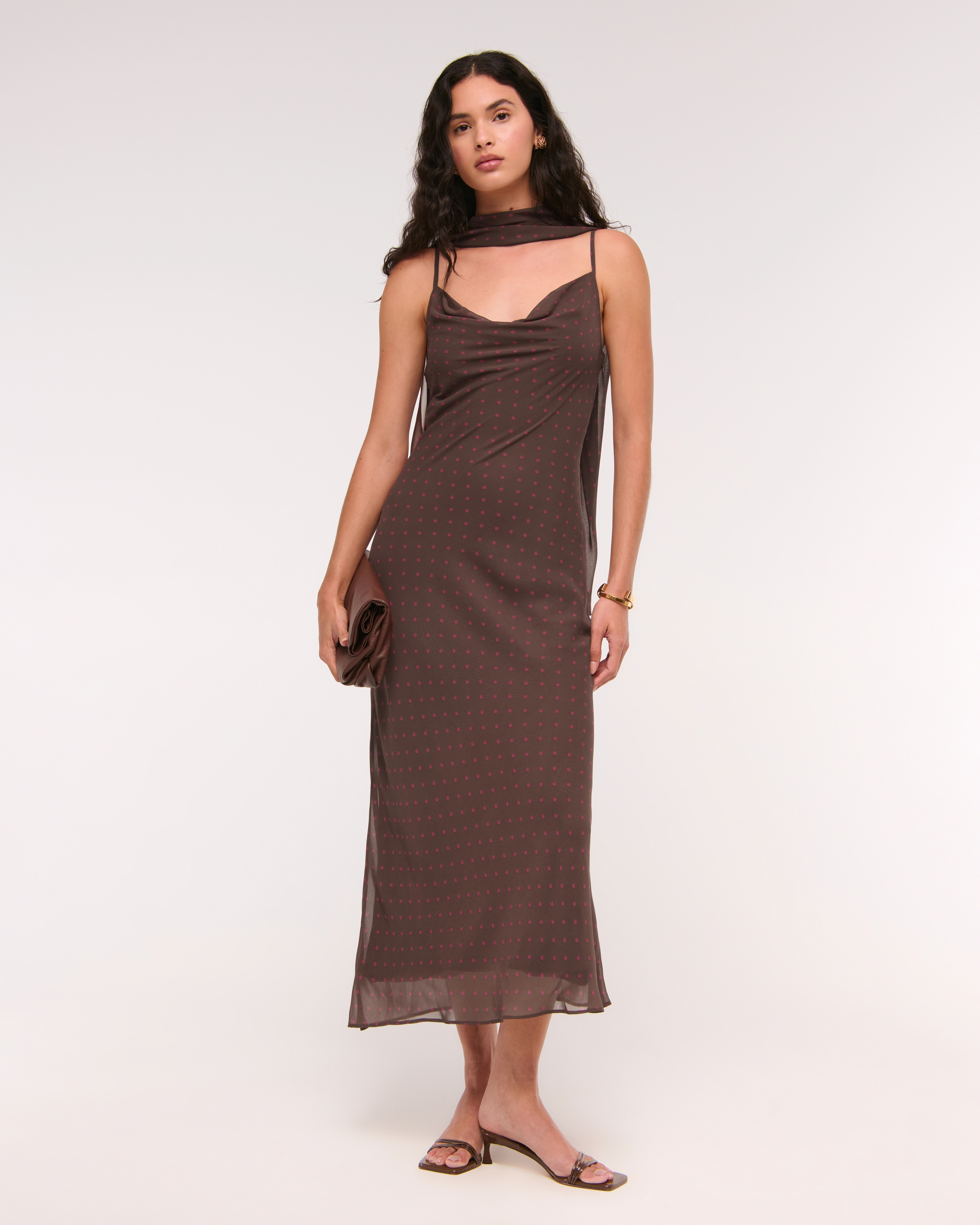The A&F Julia Slip Scarf Maxi Dress | Abercrombie & Fitch (US)