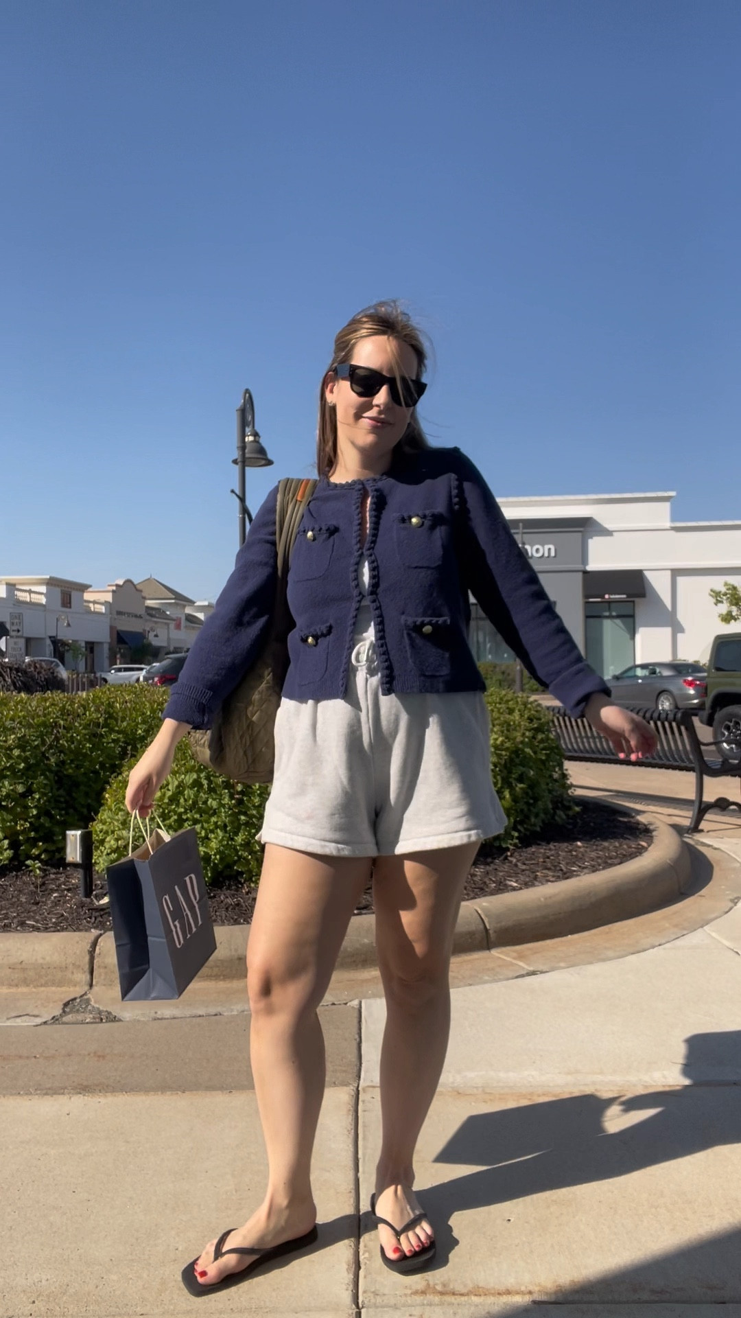 10 UNDER-$200 sweaters that make early fall so FUN❣️🌈🎀✨ Loved this look for an outdoor shopping trip with my boys. And these high-waist Abercrombie shorts pulled right up over the bump! 💡Sweater is old J.Crew but linked current styles with a similar feminine, classic, special vibe that you’ll have for years like this one! 

#LTKStyleTip #LTKBump #LTKSeasonal