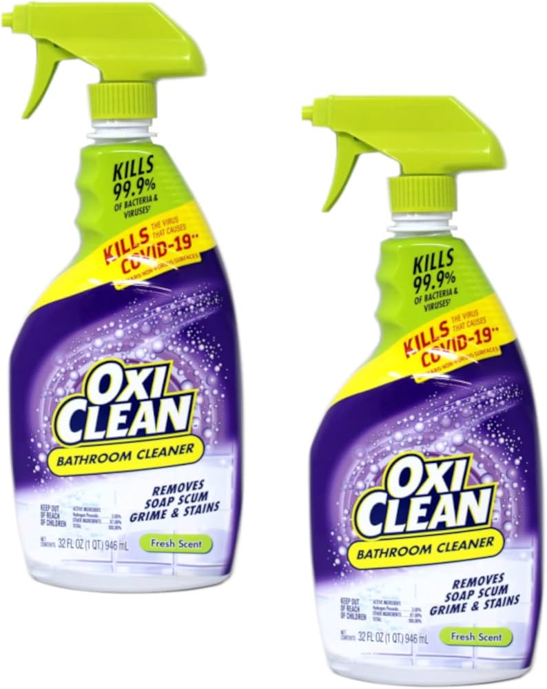 OxiClean Shower, Tub & Tile Cleaner with OxiClean - 32 oz (Pack of 2) | Amazon (US)