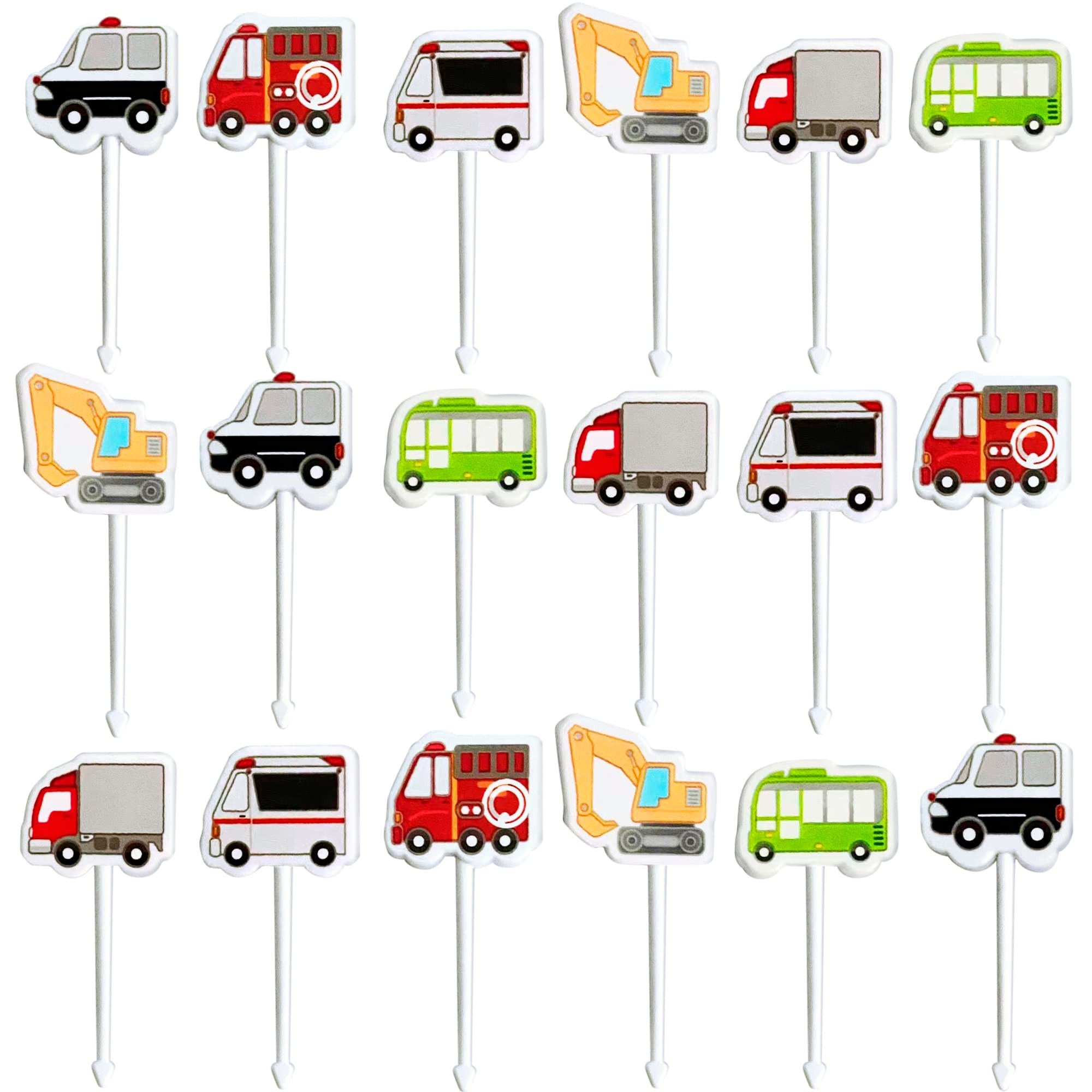 GET FRESH Vehicle Food Picks for Kids – 18-pcs Transport Vehicle Food Bento Picks Lunch Box Dec... | Amazon (CA)