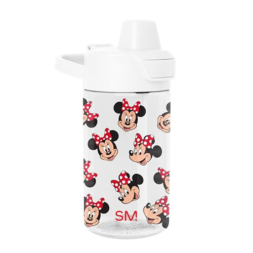 Simple Modern Disney Kids Tritan Plastic Summit Water Bottle | 12 oz BPA-Free Cup with Covered Leak Proof Straw Lid for Girls, Toddlers | Minnie Mouse Fun | Amazon (US)