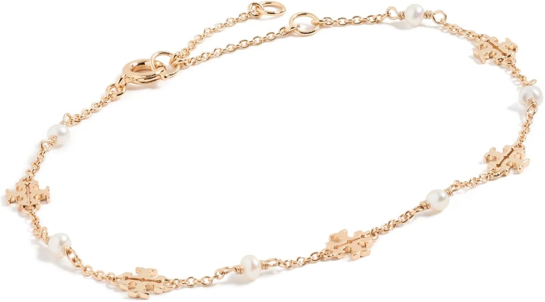 Tory Burch Women's Kira Pearl Delicate Chain Bracelet | Amazon (US)