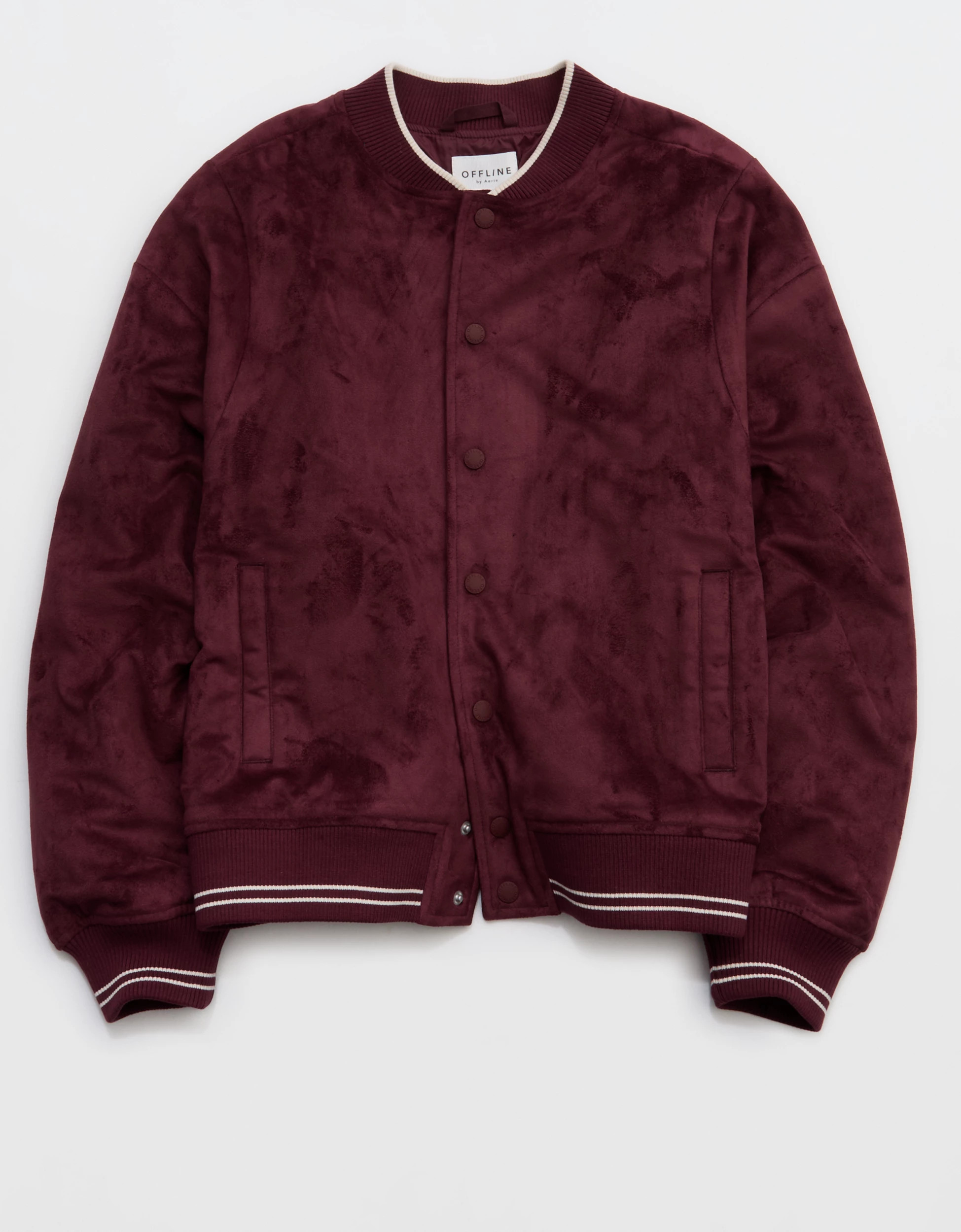 OFFLINE By Aerie Suede Bomber Jacket | Aerie