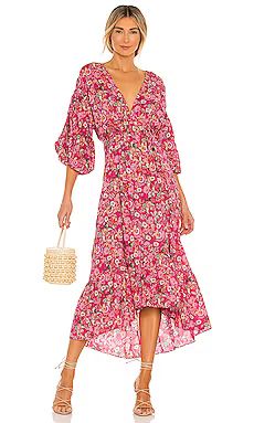 MISA Los Angeles Johanna Dress in Pink Falaise Floral from Revolve.com | Revolve Clothing (Global)