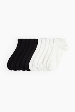 H & M - 10-pack Ankle Socks - White | H&M (US + CA)
