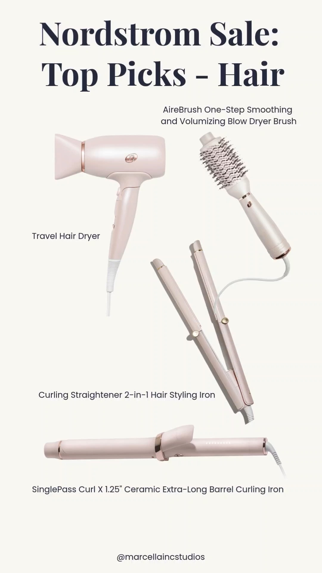 Nordstrom Anniversary Sale: The ultimate T3 luxury hair tool sale! 🤍 Never on sale!  
🤍 T3 Travel Hairdryer (Compact): Lightweight, powerful, and packs perfectly without sacrificing salon-quality airflow.
🤍 T3 Curling Straightener 2-in-1: The ultimate multi-tasker. Go from sleek, pin-straight strands to effortless beach waves with one tool.
🤍 T3 SinglePass 1.25” Ceramic Extra-Long Barrel Curler: The holy grail for long-lasting, bouncy curls that hold all day without hot spots.

#NordstromAnniversarySale #NordstromSale #NSale2026 #T3Micro #HairTools

#LTKSaleAlert #LTKBeauty #LTKTravel