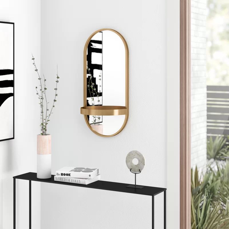 Ernst Oval Metal Accent Mirror | Wayfair North America