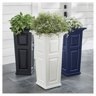 Nantucket Easy-Care Tall Tapered Planter | Grandin Road | Grandin Road