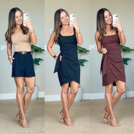40% off Dresses, Tops, & Shorts. These amazing Express body contour dresses (wearing an xs runs TTS) that are perfect to dress up or down!  This scoop neck bodysuit is only $8.97 (wearing an xs-runs tts) is one of my favorites!
Editor high waisted tailored shorts (0 - runs tts). I bought these and white and I love them so much that I had to get them in black. The belt is reversible and 3 the row layered necklace is incredible.

#LTKstyletip #LTKsalealert #LTKunder50