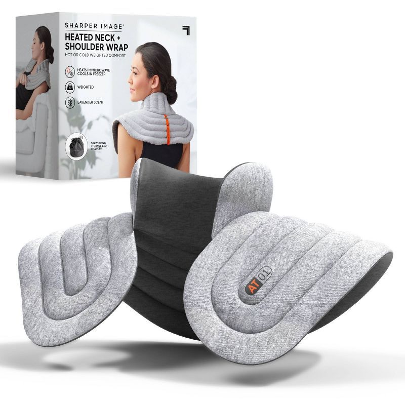 Sharper Image Heated Neck and Shoulder Aromatherapy Wrap Body Massager | Target