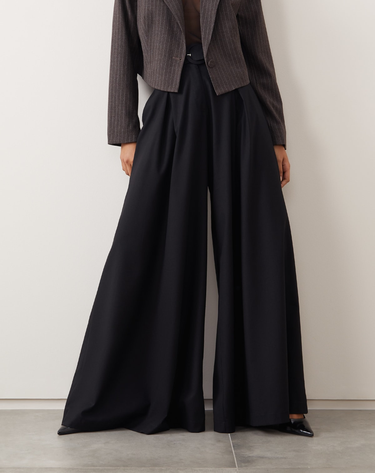 Calça Wide Leg Linho com Cinto | Amaro (BR)