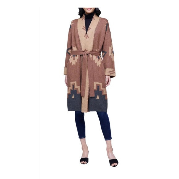 L’agence Tommie Coatigan in Brown Multi | Poshmark