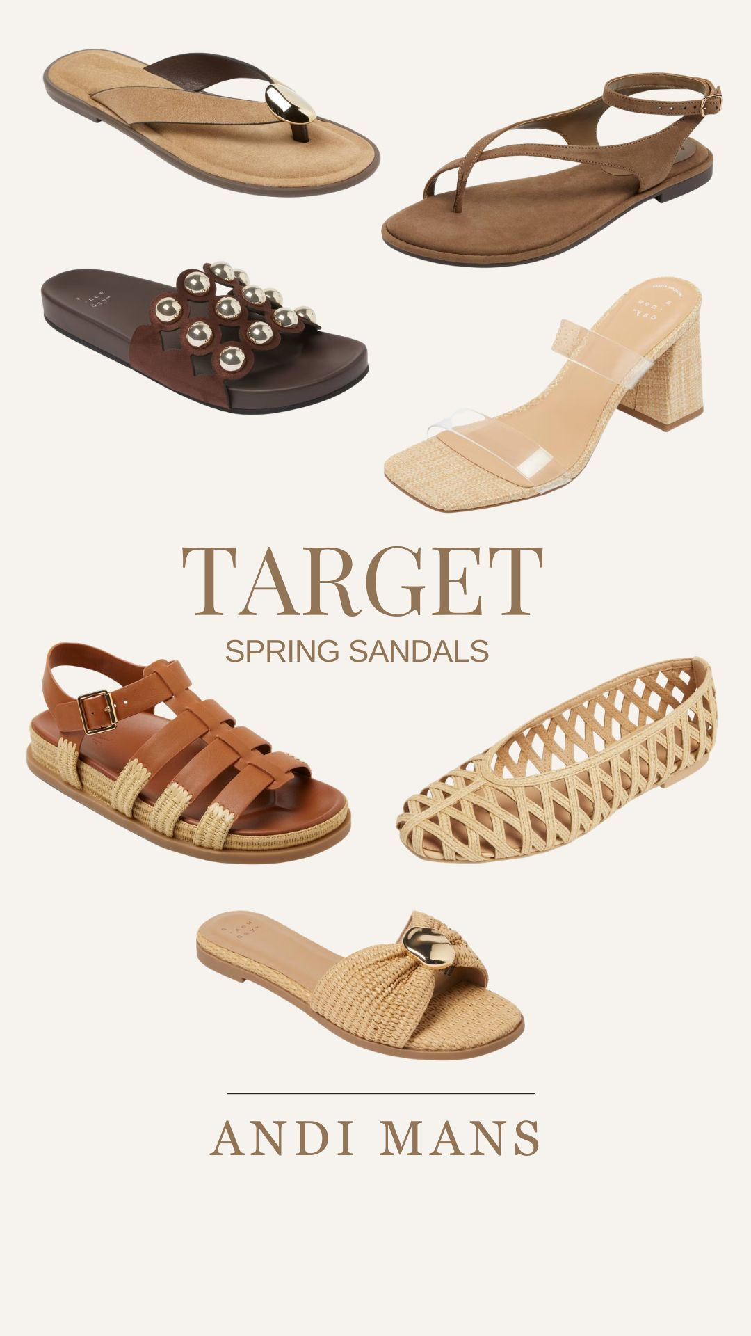 Target spring sandals! I love these woven flats and raffia slides for spring. 

 #LTKootd #LTKSeasonal #LTKOver40