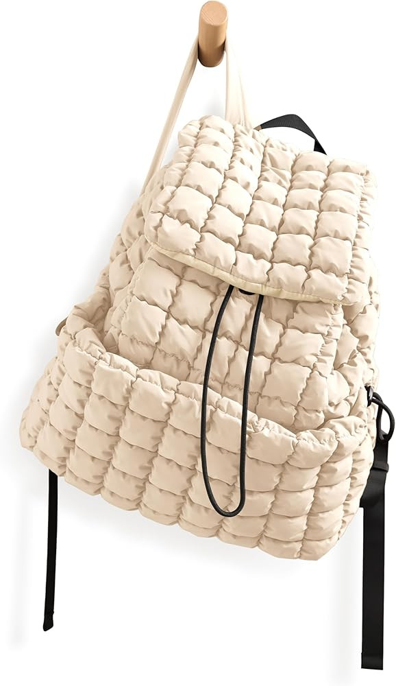 ODODOS Quilted Backpack 2.0 for Women Lightweight Puffer Hiker Pack Drawstring Padding Travel Gym... | Amazon (US)