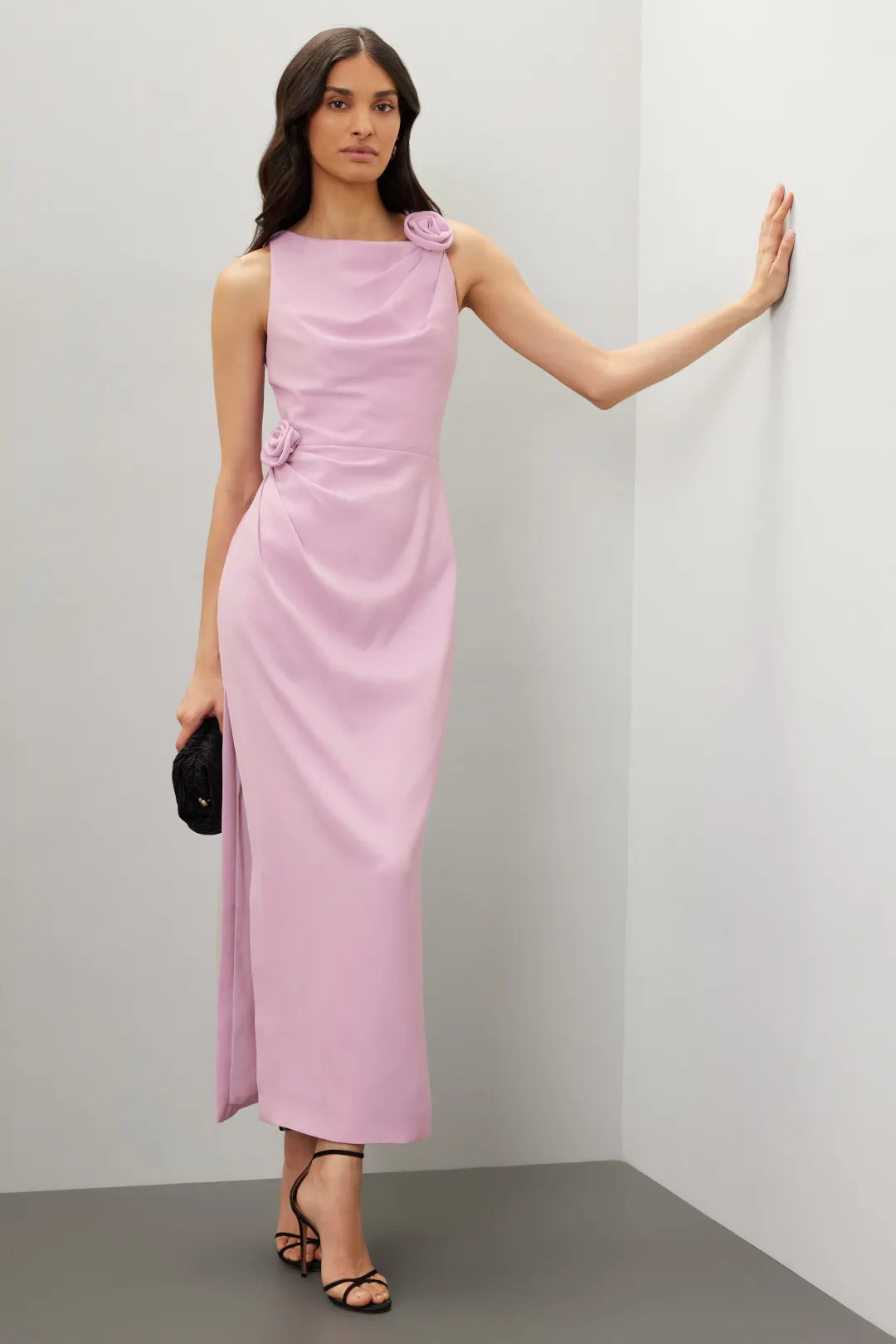 Leela Crepe Long Gown | Rent the Runway