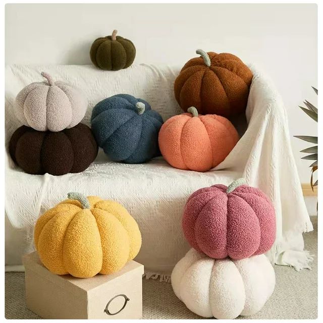 Plush Pumpkin Pillow Pumpkin Throw Pillows, Halloween Decorative Pillows Ball Pillow Stuffed Pump... | Walmart (US)