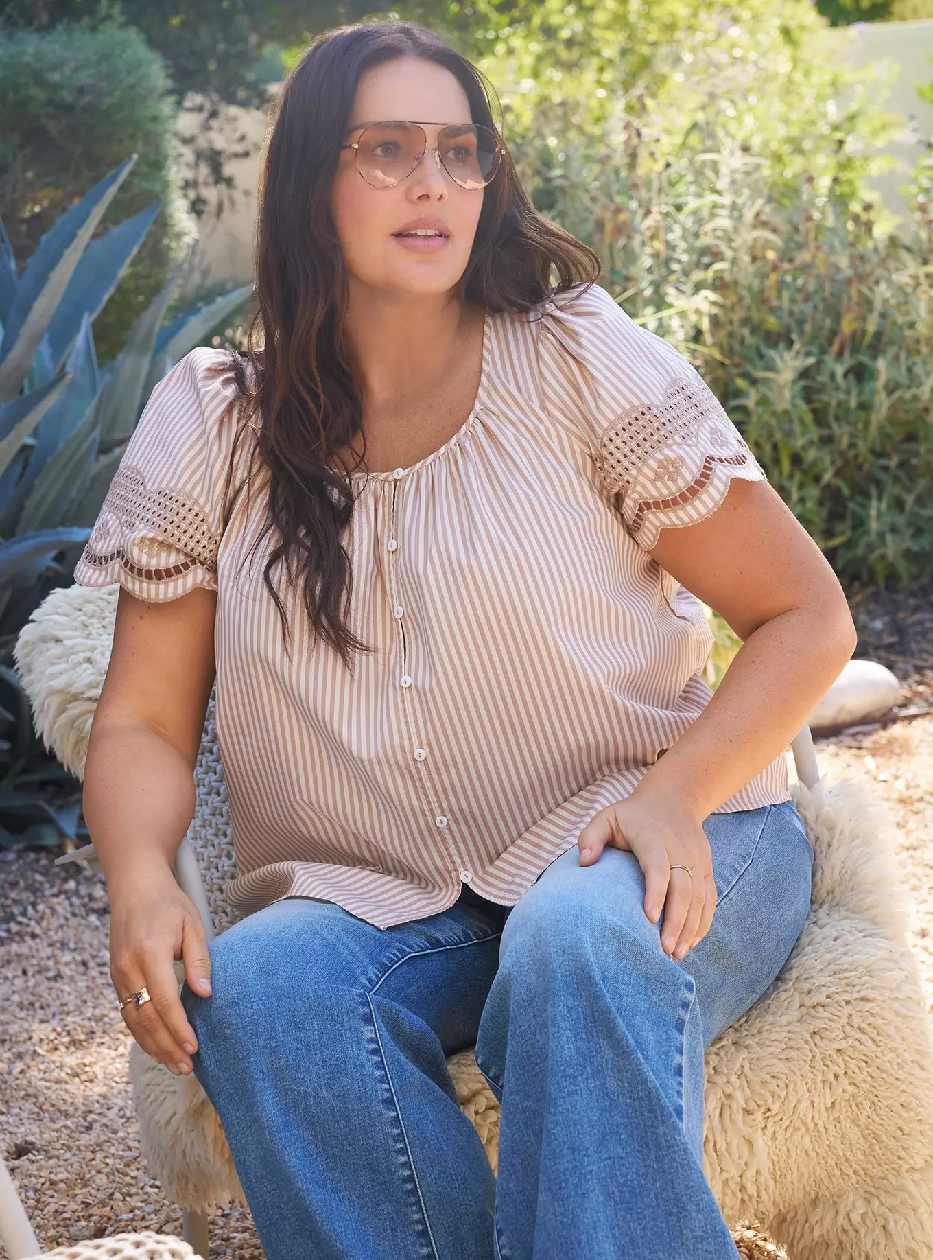 Belle Isle Scallop Sleeve Top | Torrid (US & Canada)