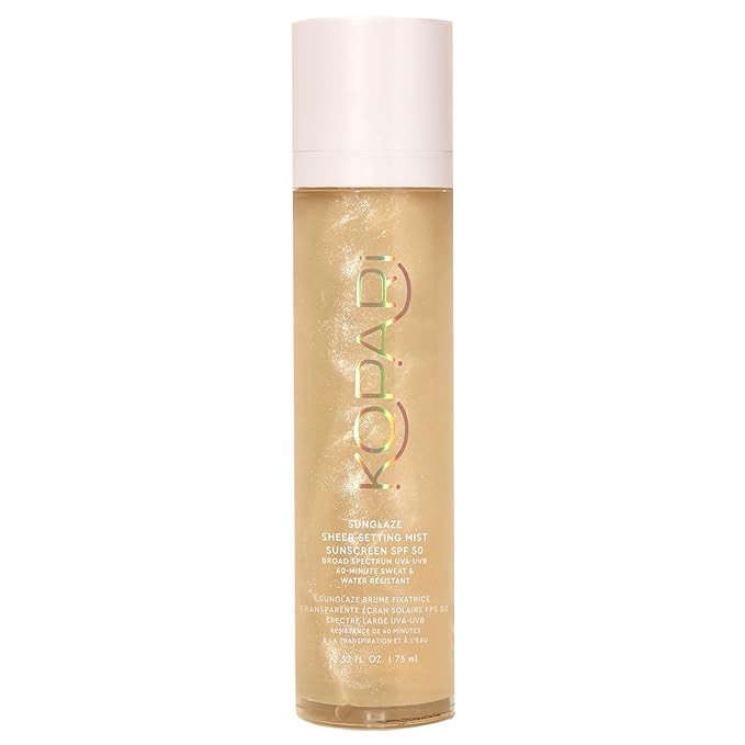 Kopari Sunglaze Sheer Setting Mist Sunscreen SPF 50, Weightless, Fast Drying, Ultra-Fine Setting ... | Amazon (US)