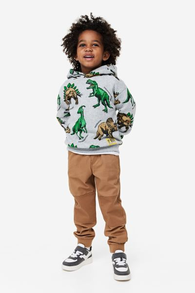 Joggers with Reinforced Knees - Khaki green - Kids | H&M US | H&M (US + CA)