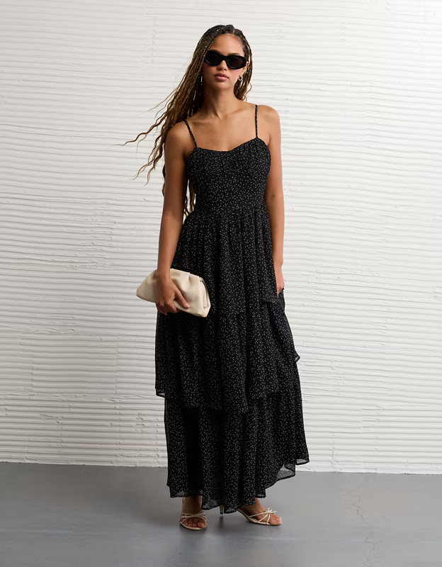 AE Sweetheart Tiered Maxi Dress | American Eagle Outfitters (US & CA)