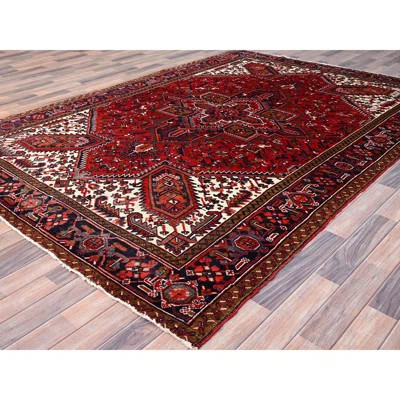 Zidon One-of-a-Kind 7' X 10' 1960s Wool Area Rug Red | Wayfair North America