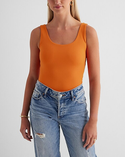 Body Contour High Compression Scoop Neck Bodysuit | Express