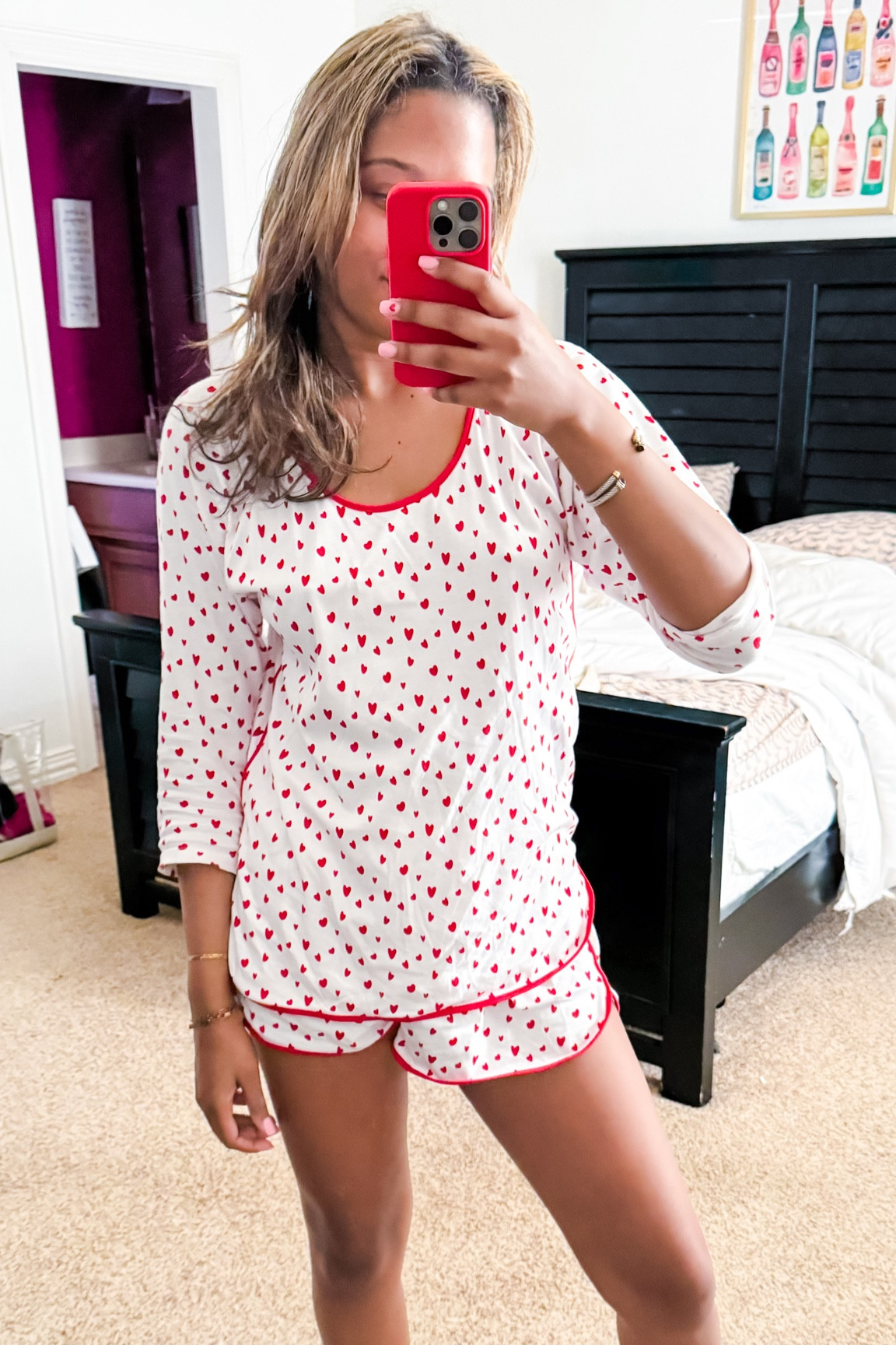 The comfiest and cutest heart pjs  from Lake ❤️ 

Pajamas, pjs, lake, lake pajamas, hearts, heart, heart pajamas, cozy, lounge