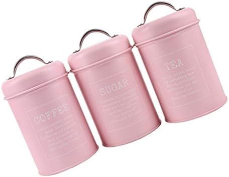 joyMerit 3-Pack Kitchen Canister Set With Airtight Lid For Food Storage, Store Coffee, Sugar, Tea... | Amazon (US)