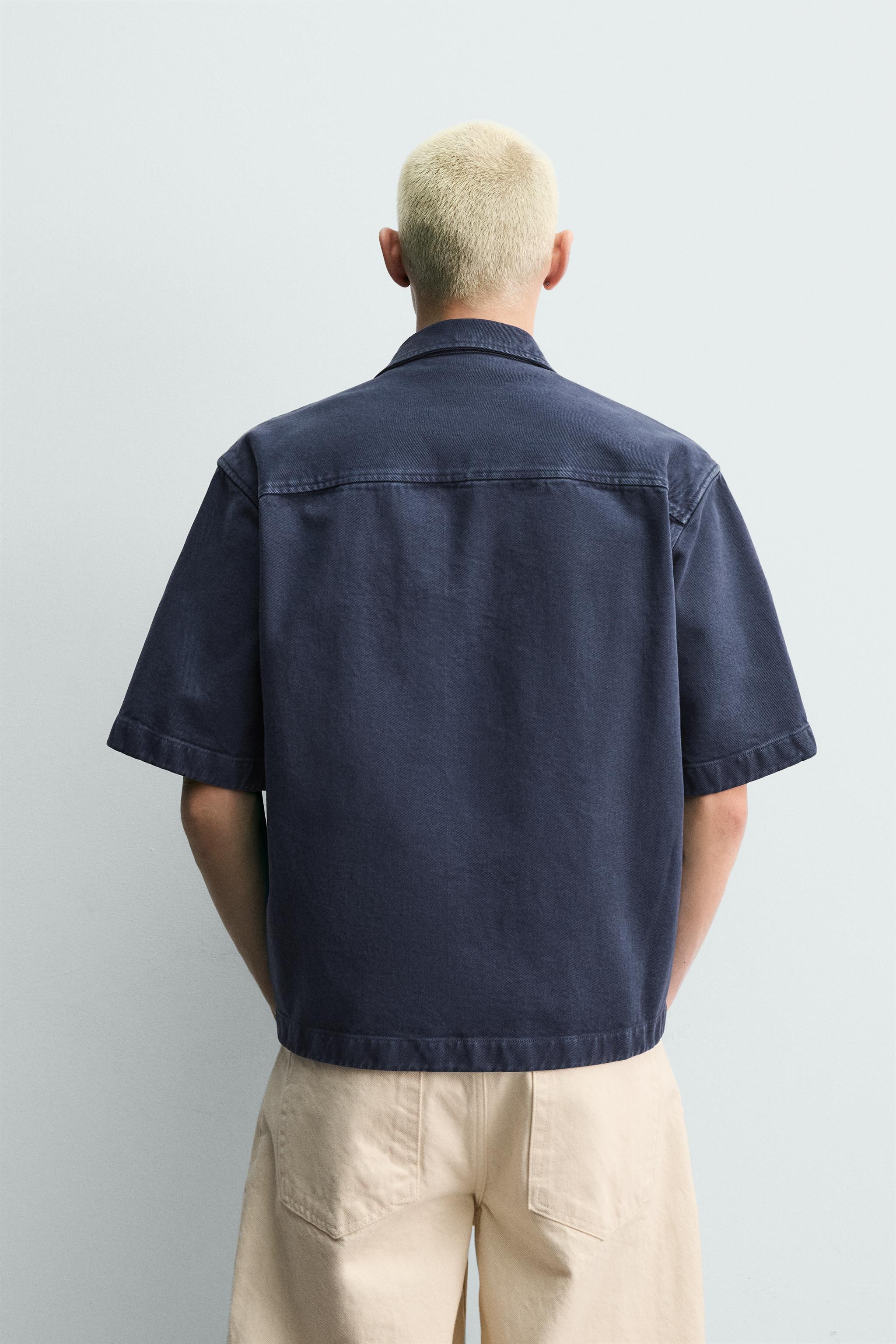 RELAXED FIT ZIP OVERSHIRT | Zara US