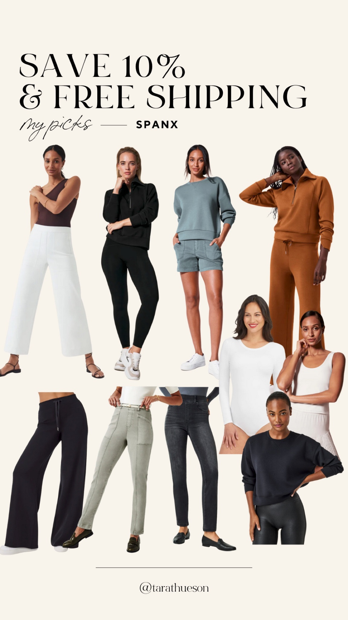 Use code TARAXSPANX for 10% off and free shipping @spanx