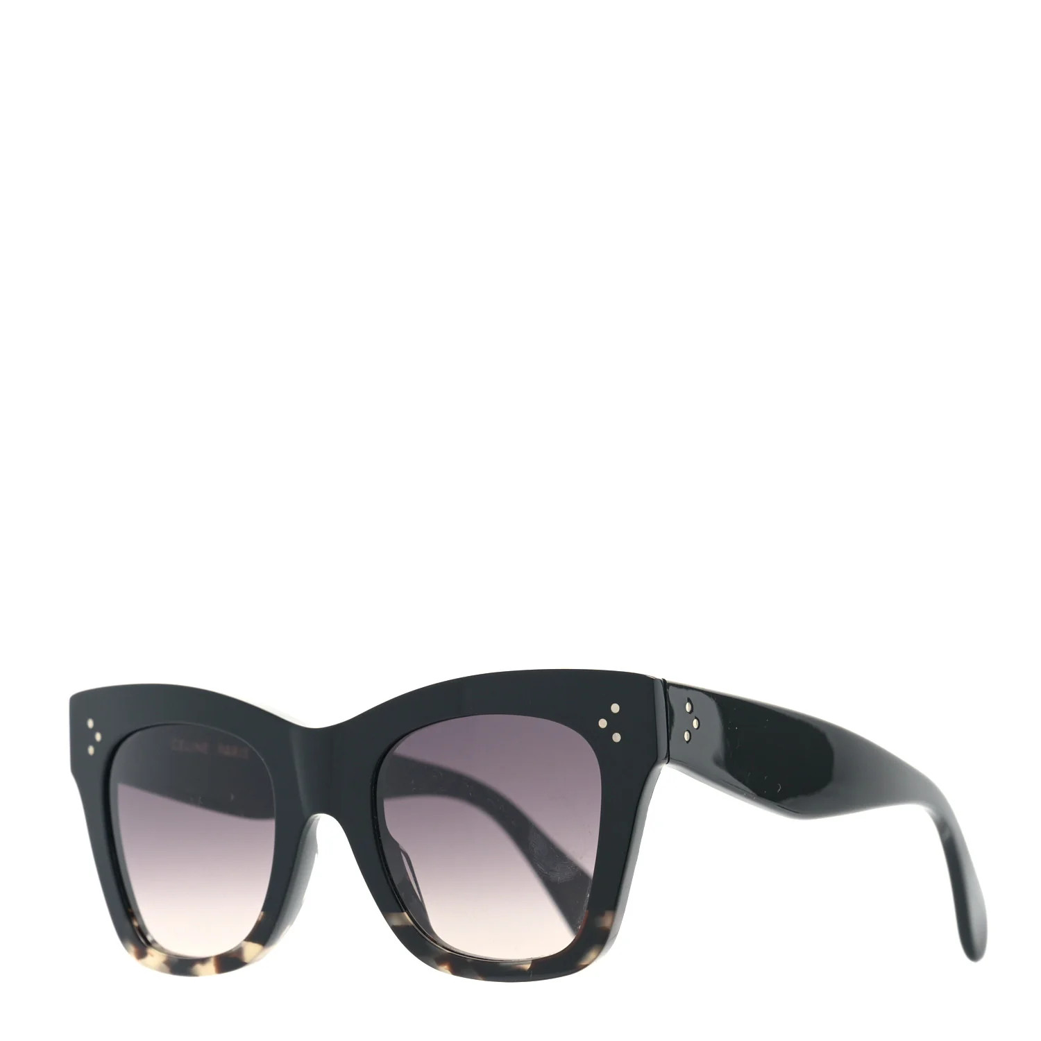 CELINE Polarized Acetate Sunglasses CL4004IN Black Havana | FASHIONPHILE (US)