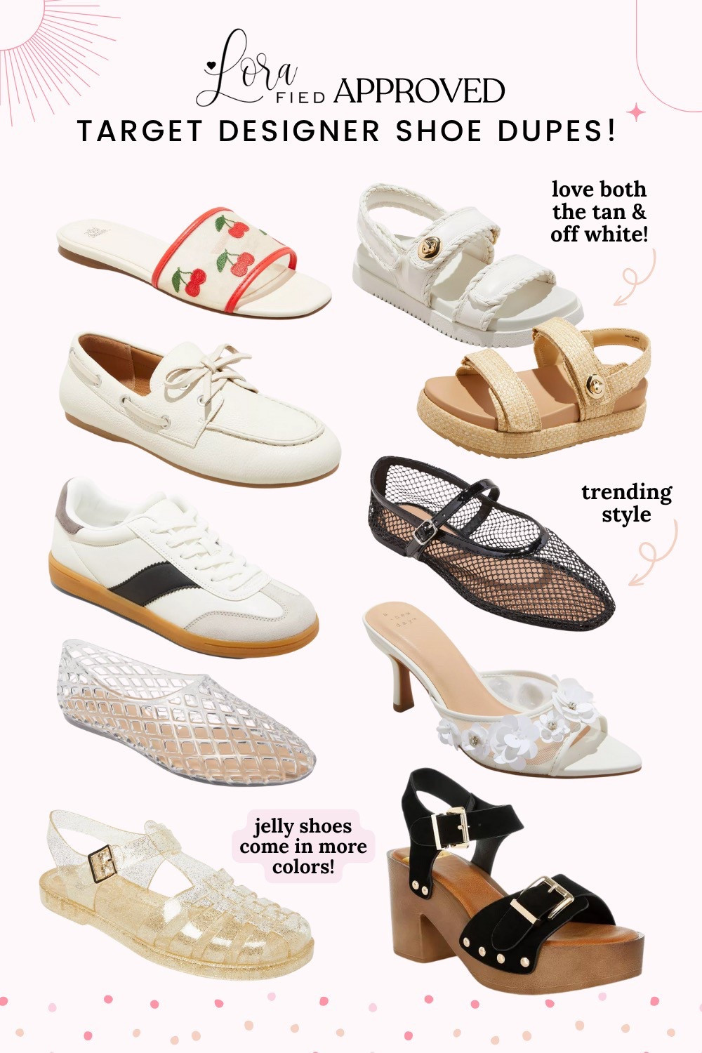 LORAfied Approved Designer Shoe Dupes from Target!
summer shoes, summer sandals, designer dupes, designer inspired shoes, affordable summer shoes, target shoes, target sale, luxury inspired 

#LTKFindsUnder50 #LTKStyleTip #LTKShoeCrush