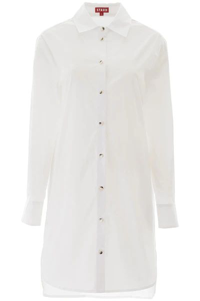 Staud Button Detail Shirt Dress | Cettire Global