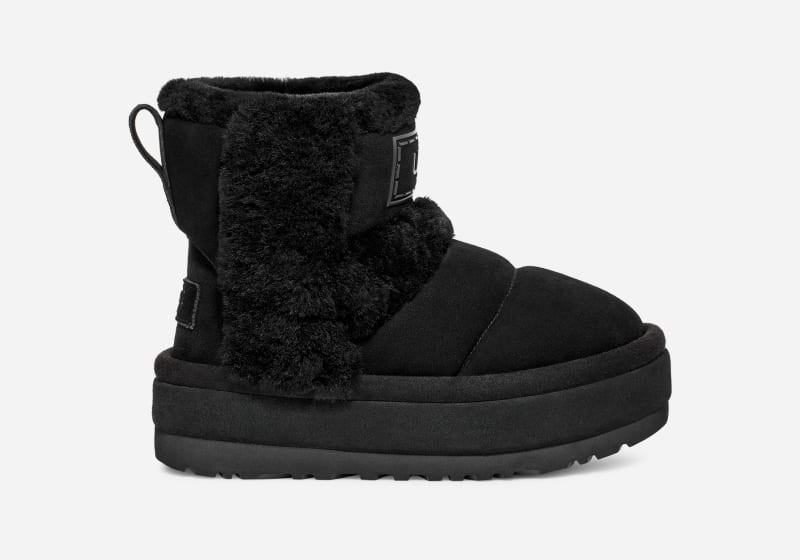 UGG® Women's Classic Chillapeak Sheepskin/Suede Classic Boots in Black, Size 9 | UGG (US)