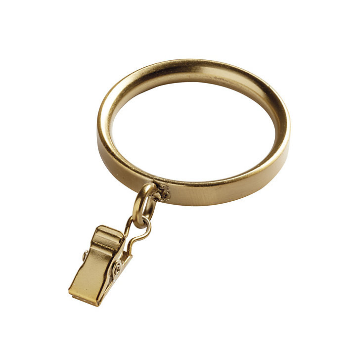 Drapery Rings Set of 10 with Strong Hand Soldered Clips & Moisture Resistant Finish | Ballard Designs, Inc.