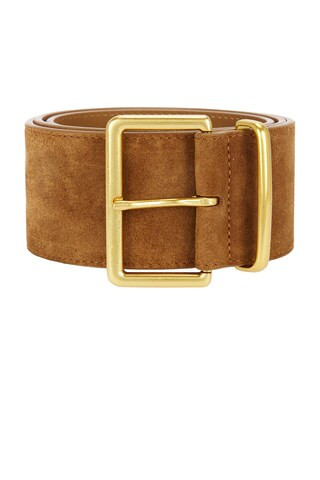 Lovers and Friends Wide Belt in Cognac & Gold from Revolve.com | Revolve Clothing (Global)