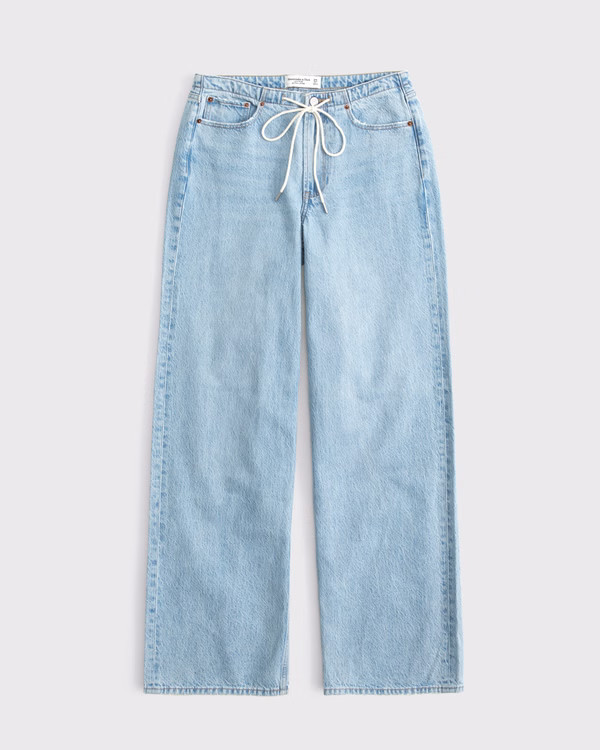 Low Rise Ultra Loose Drawstring Jean | Abercrombie & Fitch (US)