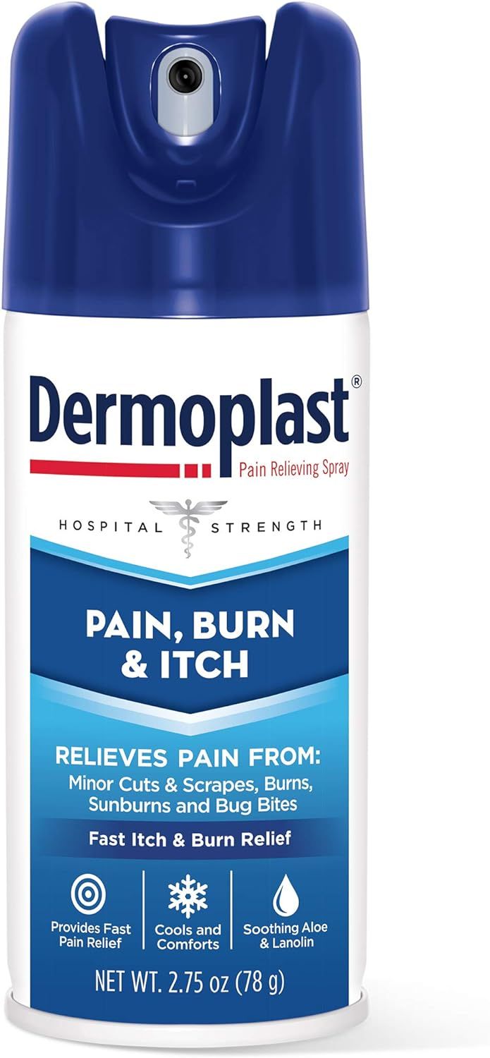 Dermoplast Pain, Burn & Itch Spray, Pain Relief Spray for Minor Cuts, Burns and Bug Bites, 2.75 o... | Amazon (US)