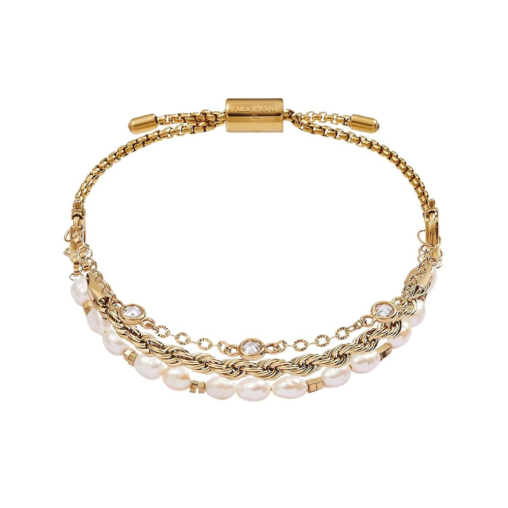 Alex and Ani Crystal + Pearl Stranded Bracelet Set | Amazon (US)