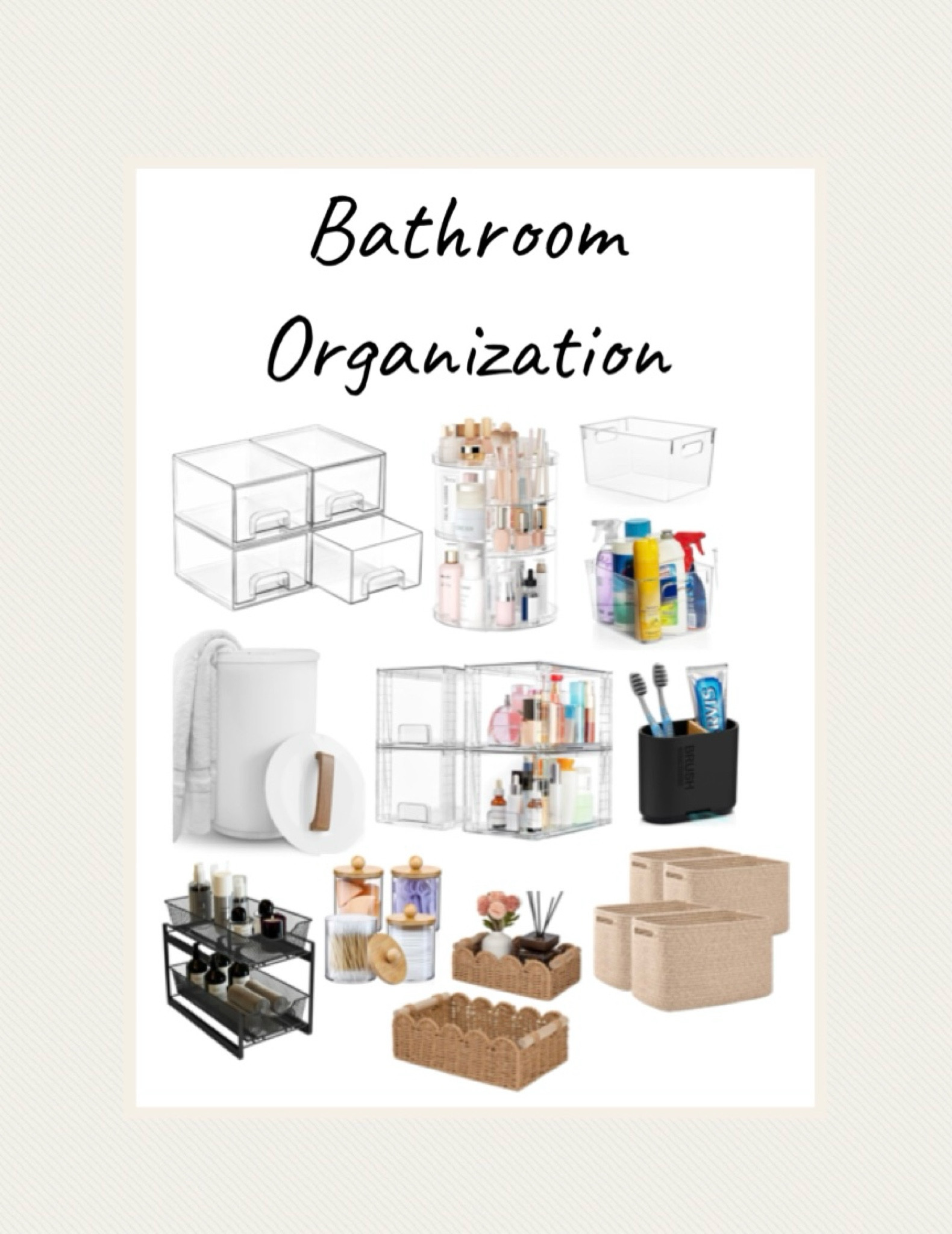 Bathroom organization items 



#LTKHome