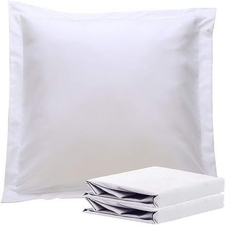 NTBAY 100% Brushed Microfiber European Square Throw Pillow Cushion Cover Set of 2, Soft and Cozy,... | Amazon (US)