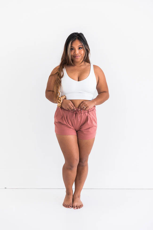 Exceed My Expectations White V-Neck Cropped Bra Top | The Pink Lily Boutique