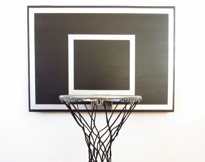 Black and Silver Indoor Basketball Goal | Etsy (US)