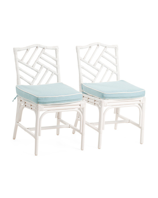 Set Of 2 Rattan Alie Dining Chairs With Cushions | Chairs & Seating | Marshalls | Marshalls