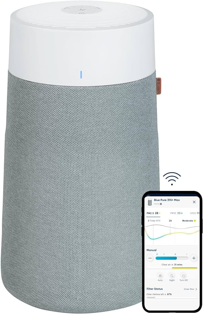 BLUEAIR Air Purifiers for Large Home Room, HEPASilent Air Purifiers for Bedroom, Pets Allergies V... | Amazon (US)